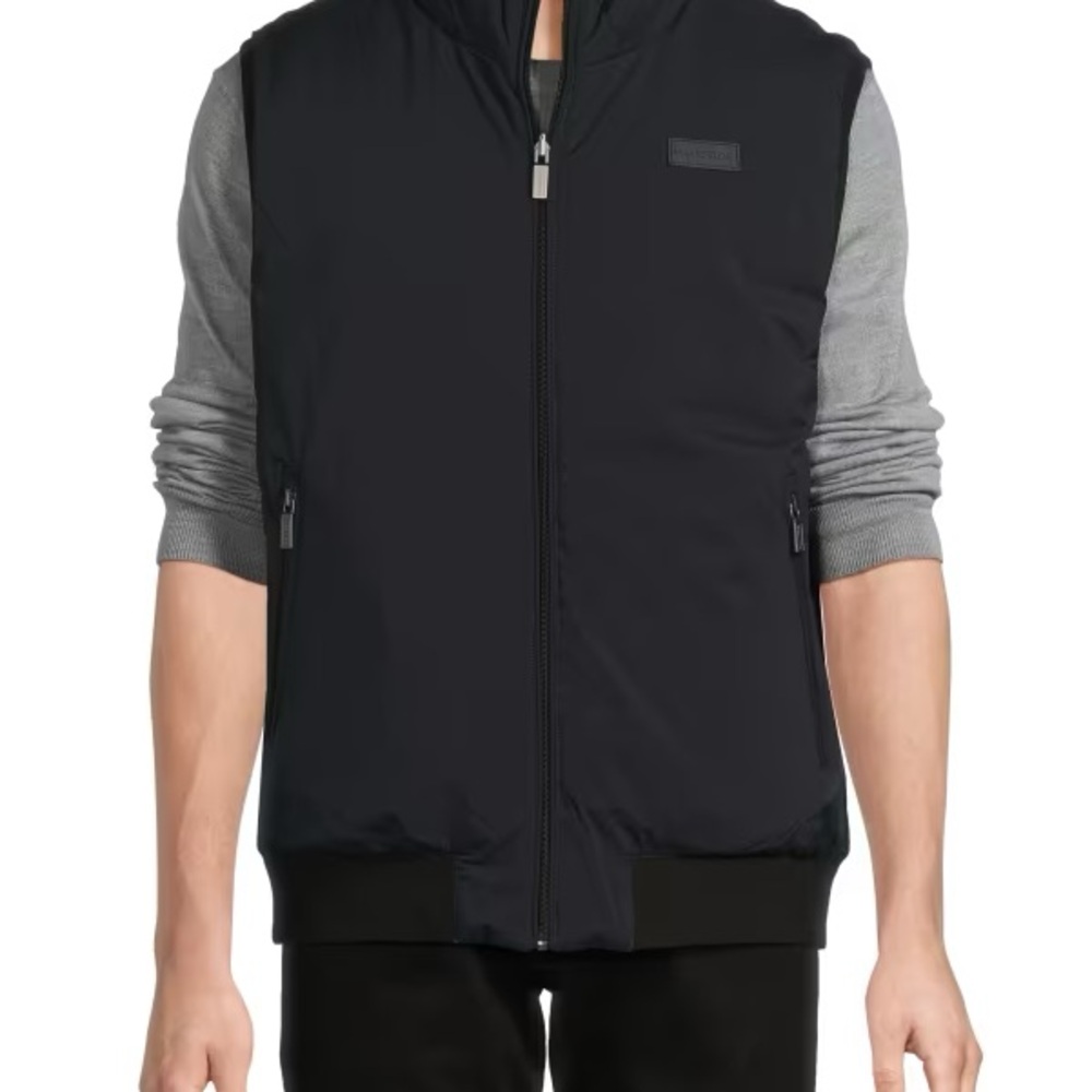 Hunter Men's Stan Reversible Stand Collar Vest - Black Night Sky - Size XXL